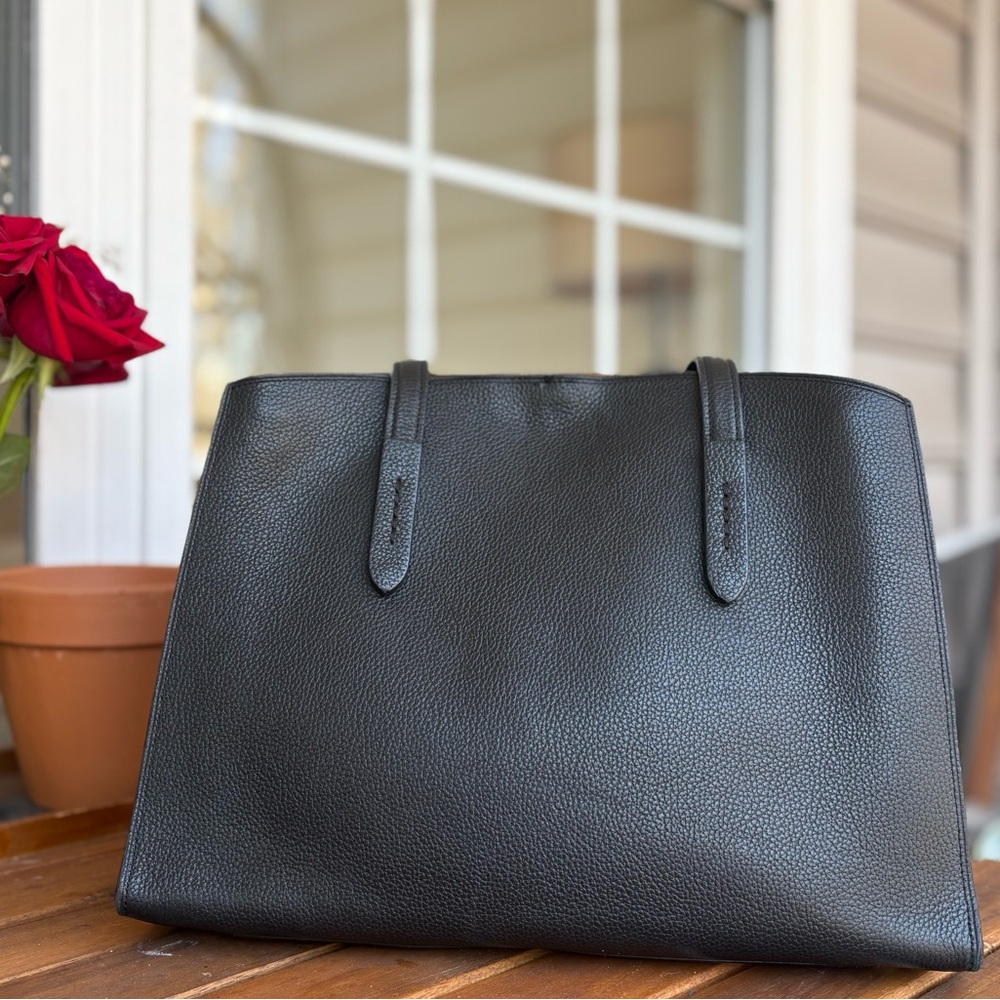 Coach Charlie Carryall Black Pebbled Leather Tote | 25137 | Hangtag | GUC - Picture 5 of 16